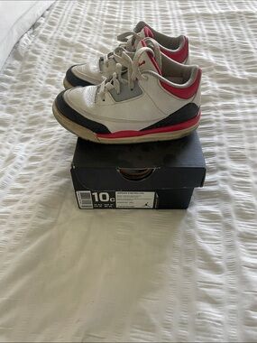 Jordan Kids Sneakers White, Black, Red